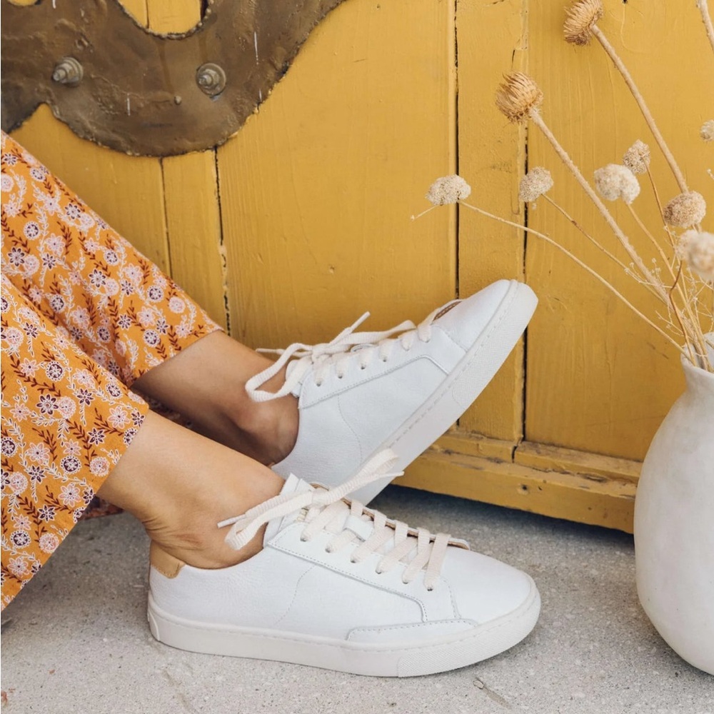 White leather Soludos Ibiza sneakers